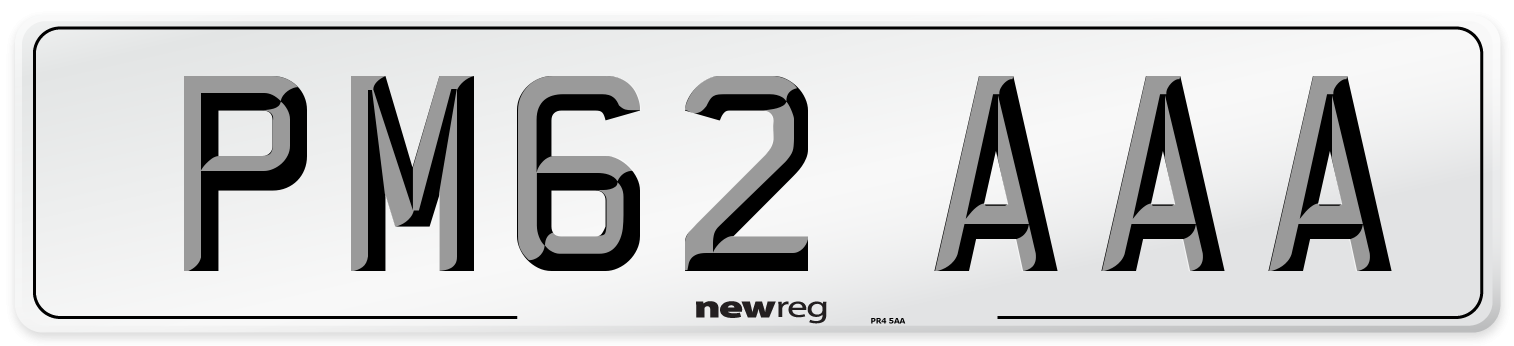 PM62 AAA Number Plate from New Reg